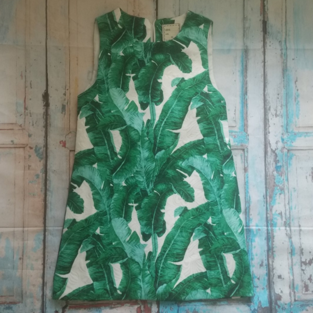 The perfect summer dress-Palm leaf shift dress